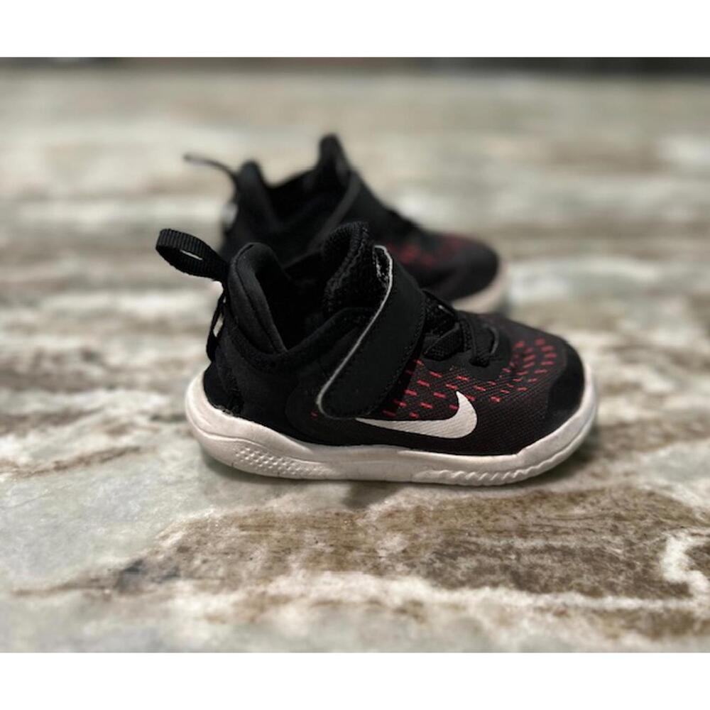 ✨ Nike Baby Sneakers • Black & Red • Size 6C
